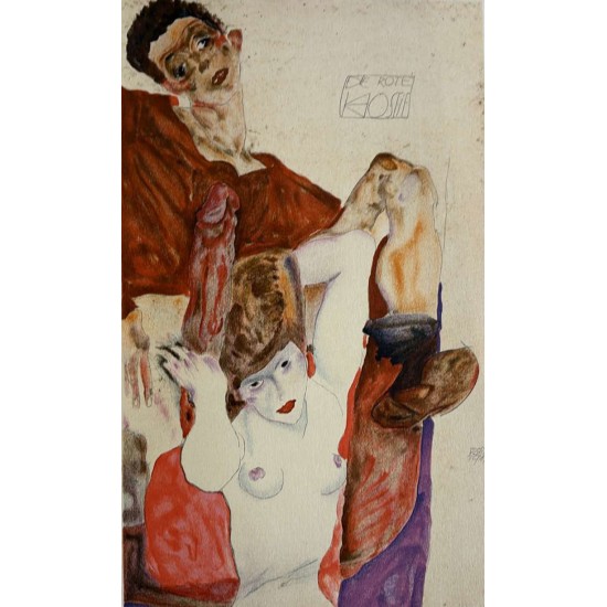  Egon Schiele, Erotica  20 håndtrykte litografier.