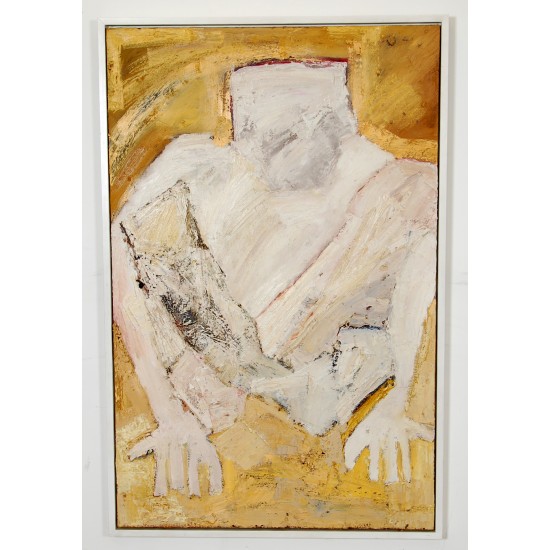 Lise Malinovsky Seated man undried oil on canvas