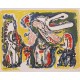 Asger Jorn 1914-1973, Sujet Romantique, lithographic work from 1970