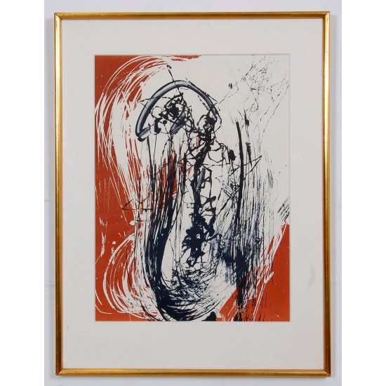 Asger Jorn 1914-1973, Uden titel, litografisk værk fra 1973,