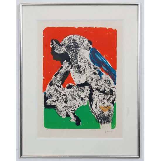 Asger Jorn 1914-1973, Provocation Ratée, lithographic work from 1969