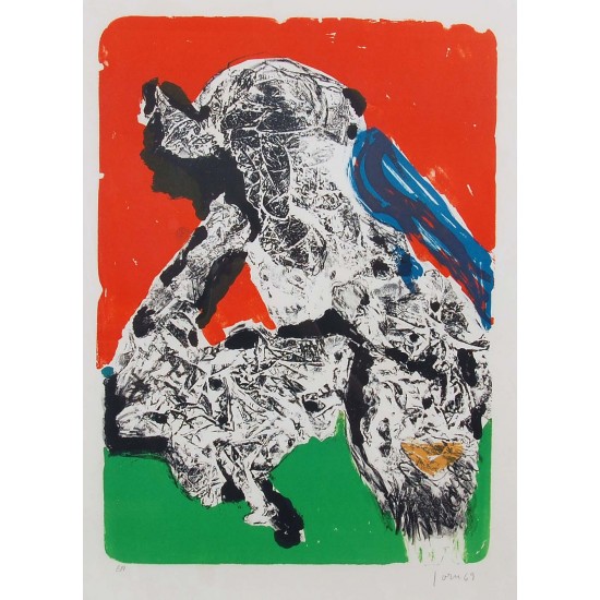 Asger Jorn 1914-1973, Provocation Ratée, lithographic work from 1969