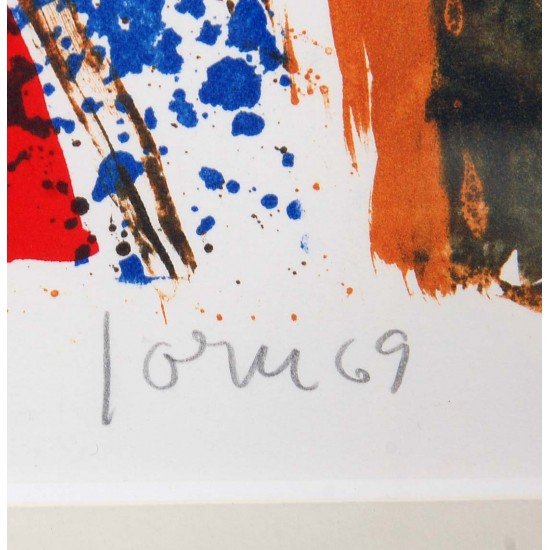 Asger Jorn 1914-1973, Untitled, lithographic work from 1967