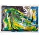 Asger Jorn 1914-1973, NUIT DeCHIREE, litografisk værk fra 1969