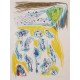 Asger Jorn 1914-1973, Jaune-Blue  litografisk værk fra 1970,