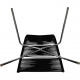 Poul Kjærholm PK-2 chair in black flagline