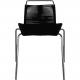 Poul Kjærholm PK-2 chair in black flagline