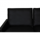 Poul Kjærholm PK-31/2 sofa i sort Aura læder