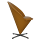 Verner Panton Cone chair in yellow leather