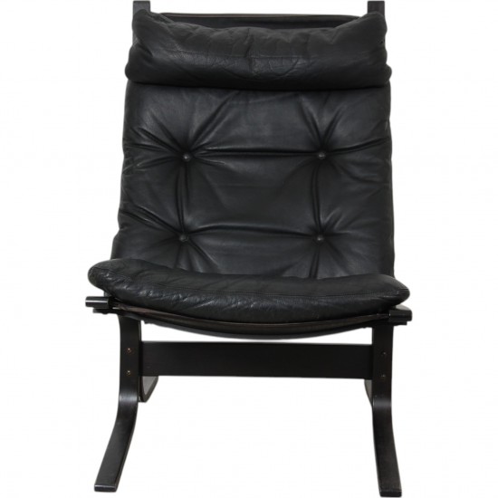 Ingmar Relling Siesta chair in black leather