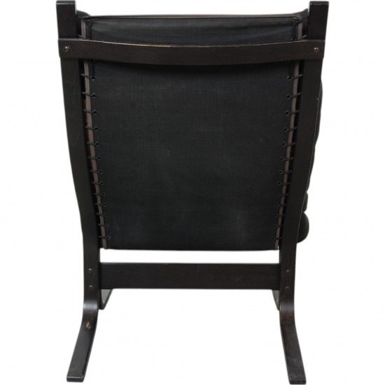 Ingmar Relling Siesta chair in black leather