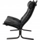 Ingmar Relling Siesta chair in black leather