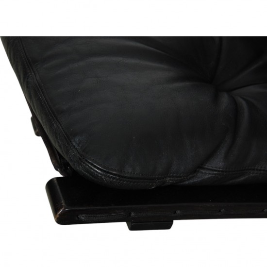 Ingmar Relling Siesta chair in black leather