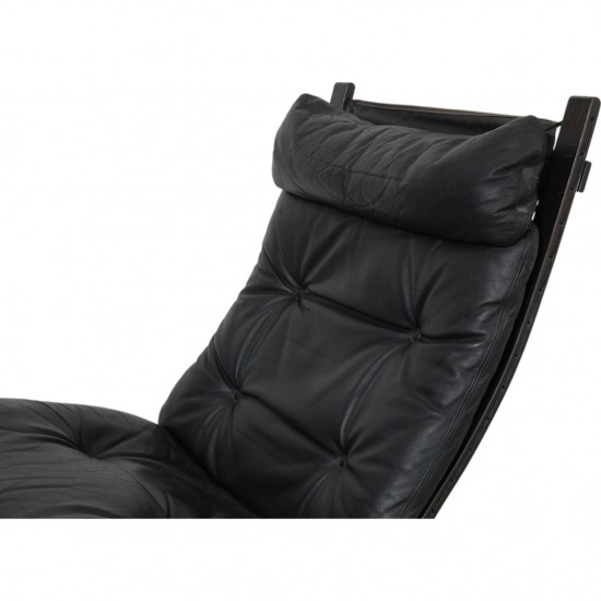 Ingmar Relling Siesta chair in black leather