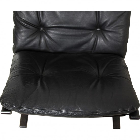 Ingmar Relling Siesta chair in black leather