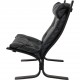 Ingmar Relling Siesta chair in black leather