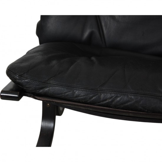 Ingmar Relling Siesta chair in black leather