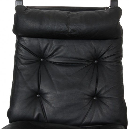 Ingmar Relling Siesta chair in black leather