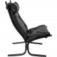 Ingmar Relling Siesta chair in black leather