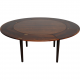 Dyrlund Circulare Flip-Flap Dining table of Rosewood