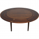 Dyrlund Circulare Flip-Flap Dining table of Rosewood