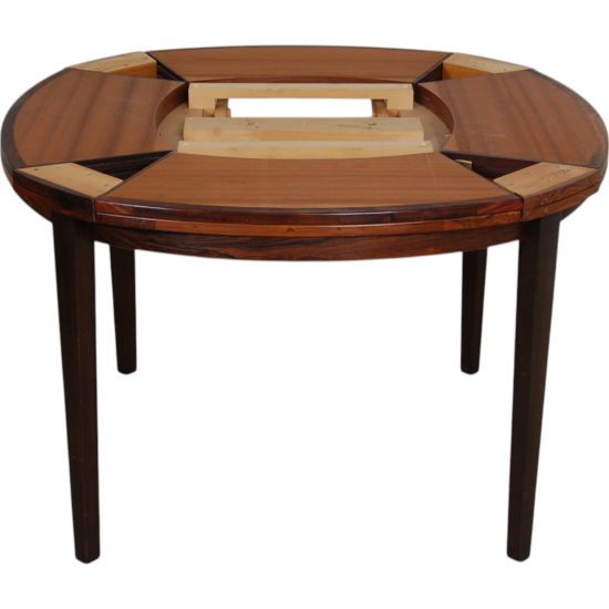 Dyrlund Circulare Flip-Flap Dining table of Rosewood