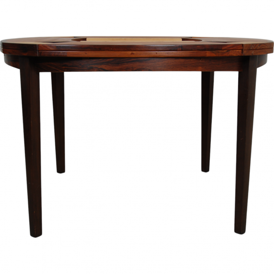 Dyrlund Circulare Flip-Flap Dining table of Rosewood