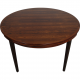 Dyrlund Circulare Flip-Flap Dining table of Rosewood