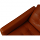 Ole Gjerløv-Knudsen 4.seater modulin sofa in cognac leather