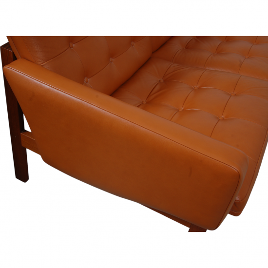 Ole Gjerløv-Knudsen 4.seater modulin sofa in cognac leather