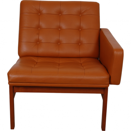 Ole Gjerløv-Knudsen 4.seater modulin sofa in cognac leather