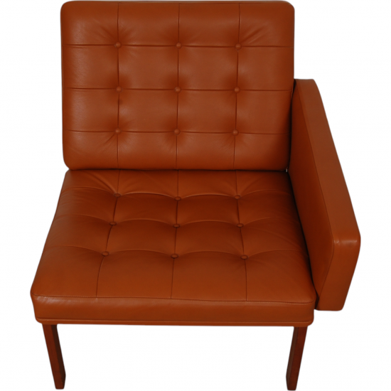 Ole Gjerløv-Knudsen 4.seater modulin sofa in cognac leather