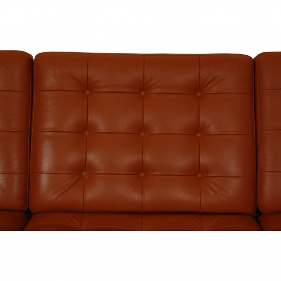 Ole Gjerløv-Knudsen 4.seater modulin sofa in cognac leather