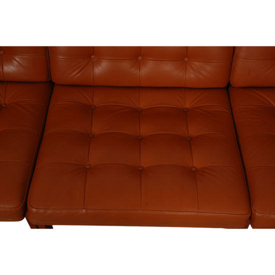 Ole Gjerløv-Knudsen 4.seater modulin sofa in cognac leather