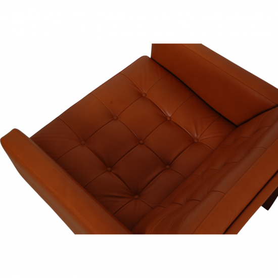 Ole Gjerløv-Knudsen Modulin lounge chair in cognac leather