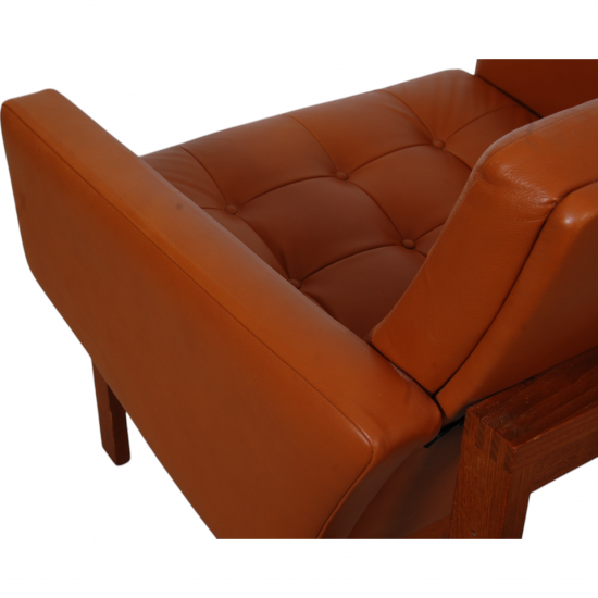 Ole Gjerløv-Knudsen Modulin lounge chair in cognac leather