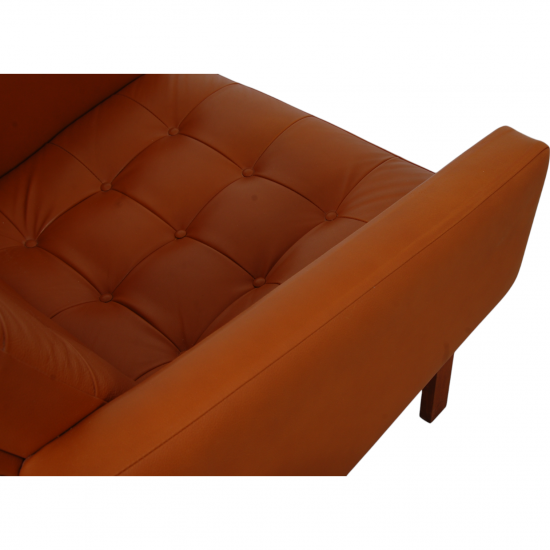 Ole Gjerløv-Knudsen Modulin lounge chair in cognac leather