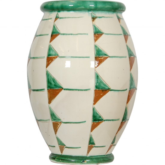 Herman Kæhler grøn vase H:58 Cm