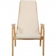 Yngve Ekstrom Lamino chair in white wool 1