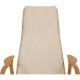 Yngve Ekstrom Lamino chair in white wool 1