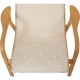 Yngve Ekstrom Lamino chair in white wool 1