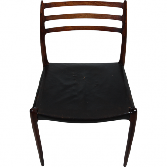 Set of 6 N.O Møller No-78 chairs in rosewood