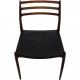 Set of 6 N.O Møller No-78 chairs in rosewood