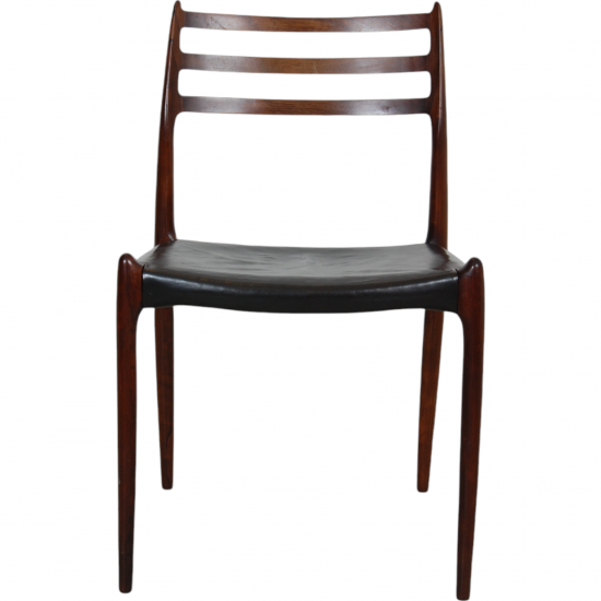 Set of 6 N.O Møller No-78 chairs in rosewood