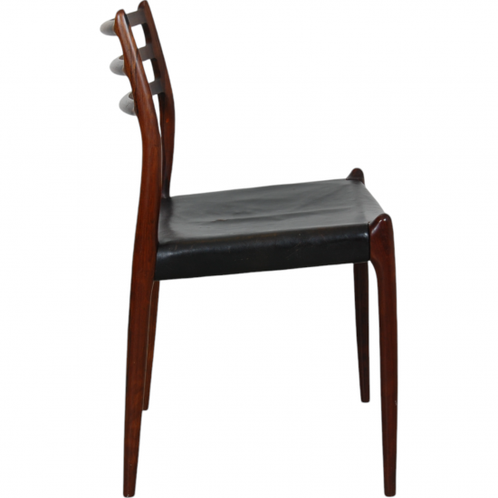 Set of 6 N.O Møller No-78 chairs in rosewood