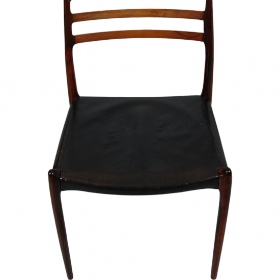 Set of 6 N.O Møller No-78 chairs in rosewood