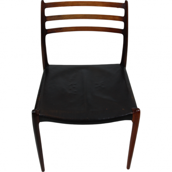 Set of 6 N.O Møller No-78 chairs in rosewood