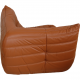 Michel Ducaroy TOGO corner chair in cognac leather