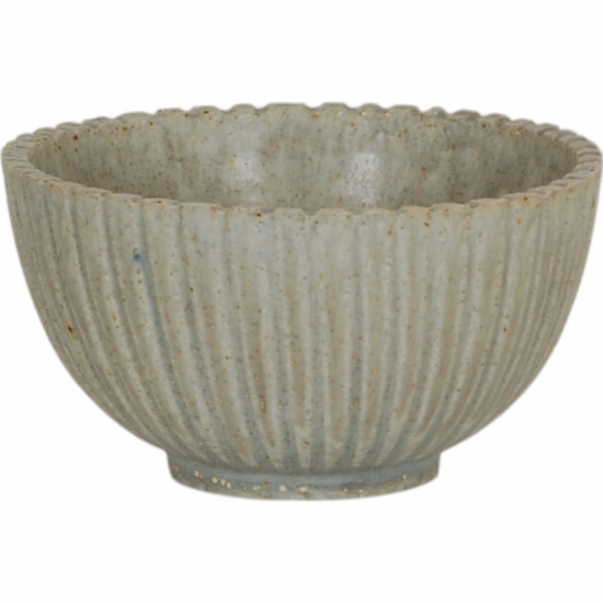 Arne Bang Stoneware bowl with ribbed design