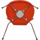 Arne Jacobsen Seven chair reupholstered in orange Paloma leather